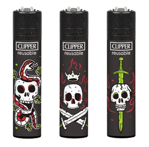 Clipper Lighter - Tattoo Skull