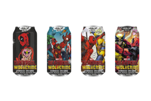 Deadpool & Wolverine Lemon Warabi Mochi Sparkling Water - 330ml