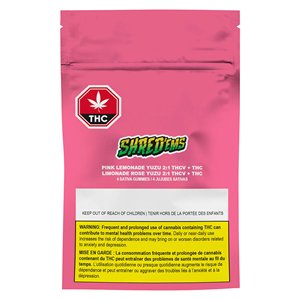 Shred'ems PINK LEMONADE YUZU THVC + THC Sativa - 4 Pk
