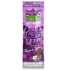 Juicy Jay Hemp Wraps Terps Enchanced - Grape Soda