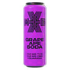 XMG+ GRAPE APE SODA THC + CBG + CAFFEINE  - 355ml