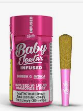 Jeeter BABY JEETER BUBBA G DIAMOND INFUSED Indica - PR5X0.5G