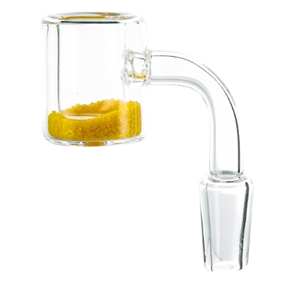 14mm 90 DoDabs Quartz Banger w/ Thermo Sand - Yellow