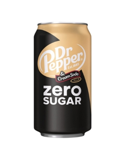 Dr Pepper & Cream Soda Zero Sugar - 355ml