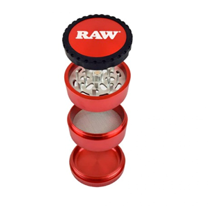 Raw 4-Piece Life Grinder - Red