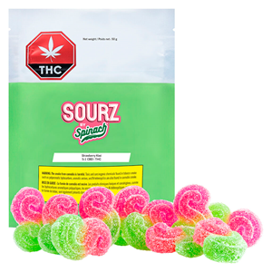 Spinach Sourz STRAWBERRY KIWI 5:1 CBD+THC Hybrid - 10X5G