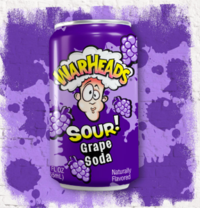 Warheads Sour Grape Soda - 355ml