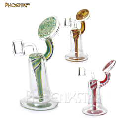 6.5" Phoenix Swirl Downstem Concentrate Rig